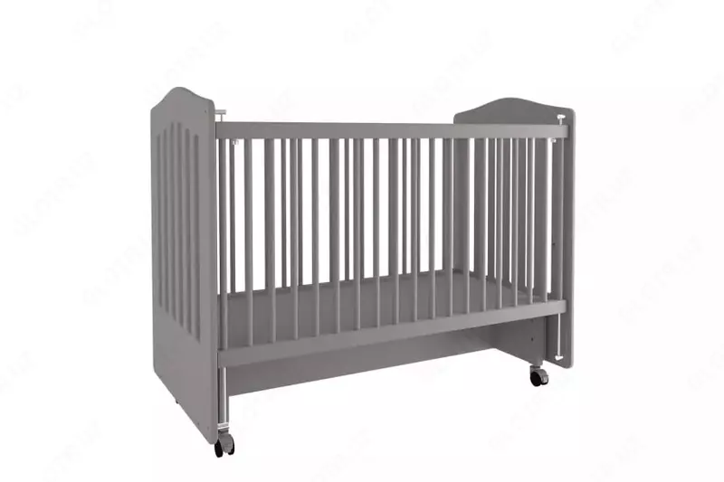 Yangi tug'ilgan chaqaloqlar uchun tebranadigan beshik Almila "Sofy" 60 x 120 sm (Turkiya) Kulrang