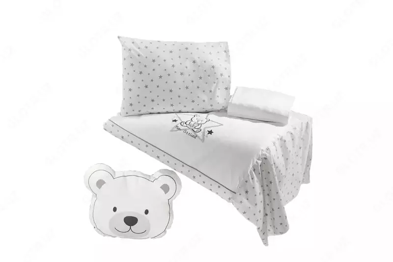 Choyshab to'plami va bamperlar Almila "Sofy Grey" 60 x 120 sm (Turkiya) Kulrang/oq