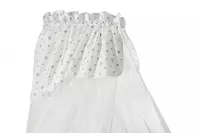 Москитная тюль для детской колыбели Almila "Sofy Grey" (Турция) Серая/белая