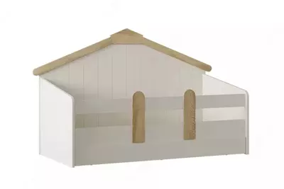 Детская кроватка Almila "Monte House" 90 х 200 см (Турция) Белая/Дуб