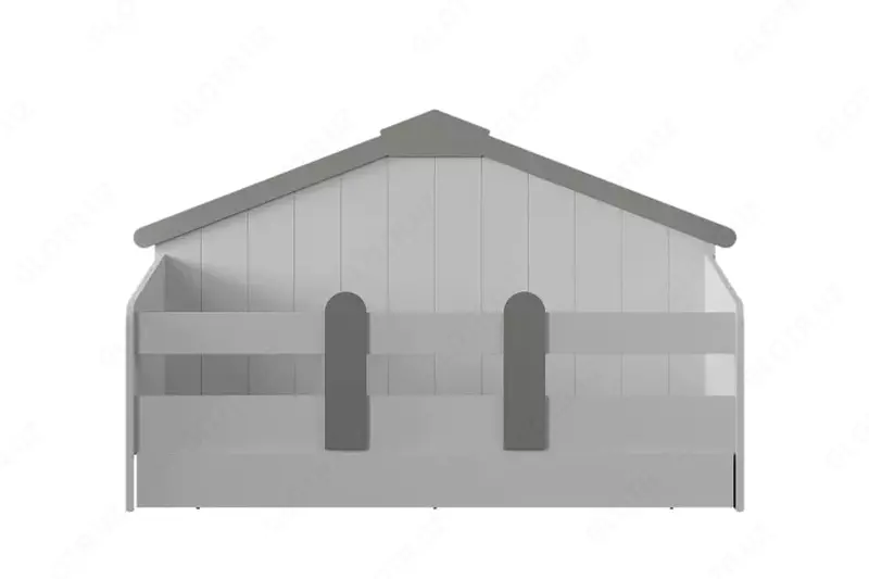 Beshik beshik Almila "Baby Cute House" 90 x 200 sm (Turkiya) Oq/Kulrang - по запросу