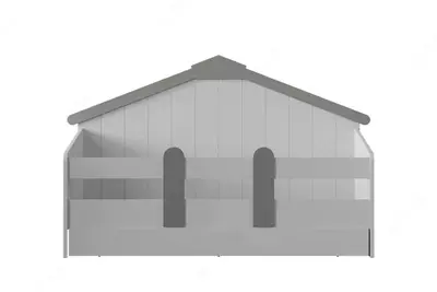 Beshik beshik Almila "Baby Cute House" 90 x 200 sm (Turkiya) Oq/Kulrang