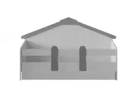 Beshik beshik Almila "Baby Cute House" 90 x 200 sm (Turkiya) Oq/Kulrang - по запросу