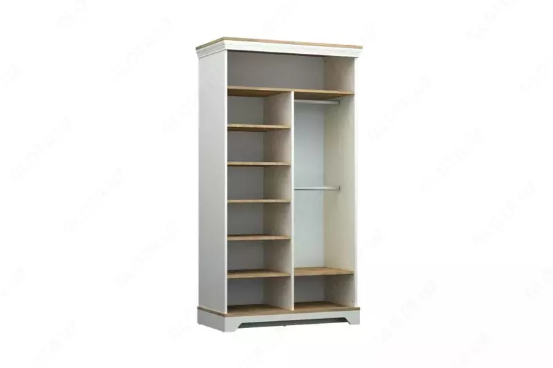 2-х дверный модульный шкаф Almila "Monte" 104.5 х 54.3 х 196.2 см (Турция) Белый/Дуб Только в розницу