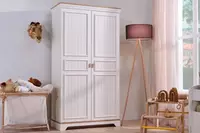 2-х дверный модульный шкаф Almila "Monte" 104.5 х 54.3 х 196.2 см (Турция) Белый/Дуб Магазин турецкой детской мебели "ALMILA"