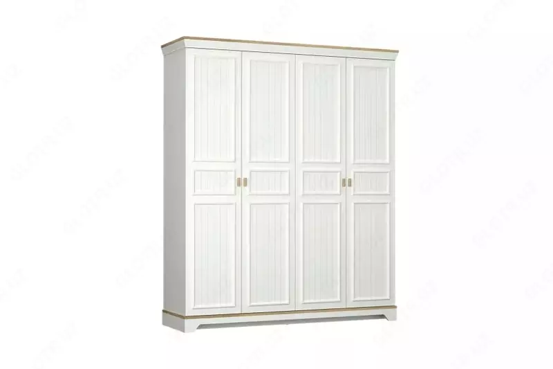 4-х дверный модульный шкаф Almila "Monte" 184,6 х 54,3 х 220 см (Турция) Белый/Дуб