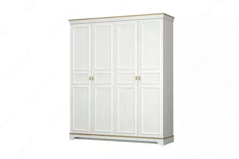 4-х дверный модульный шкаф Almila "Monte" 184,6 х 54,3 х 220 см (Турция) Белый/Дуб