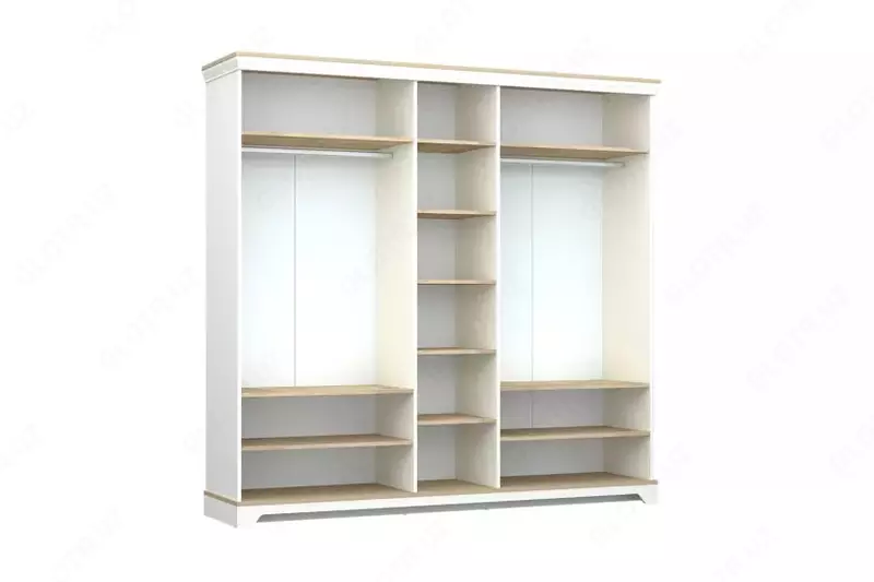 5-ти дверный комбинированный шкаф Almila "Monte" 229.7 х 54,3 х 220 см (Турция) Белый/Дуб