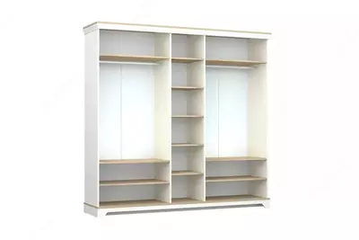5-ти дверный комбинированный шкаф Almila "Monte" 229.7 х 54,3 х 220 см (Турция) Белый/Дуб