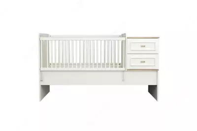 Детская кроватка для малышей Almila "Monte" 80 х 180 см (Турция) Белый/Дуб