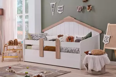 Bolalar beshigi Almila "Monte House" 90 x 200 sm (Turkiya) Oq/eman