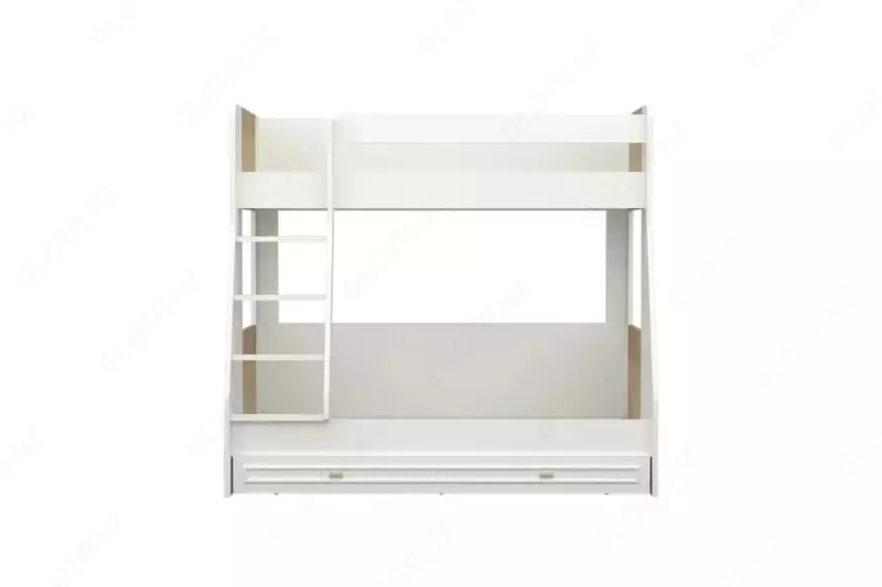 Двухъярусная кровать Almila "Monte Ranza" 90 х 200 см / 120 х 200 см (Турция) Белая/Дуб