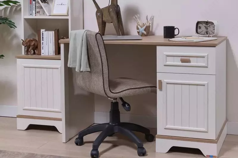 Письменный стол Almila "Monte" 115 х 60.8 х 77.3 см (Турция) Белый/Дуб