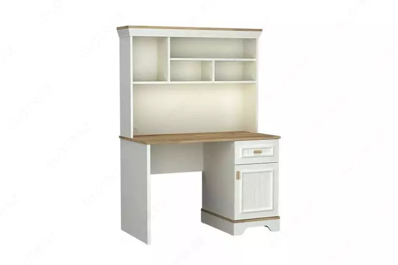 Верхний модуль письменного стола Almila "Monte" 117.6 х 28.3 х 86.7 см (Турция) Белый/Дуб Только в розницу