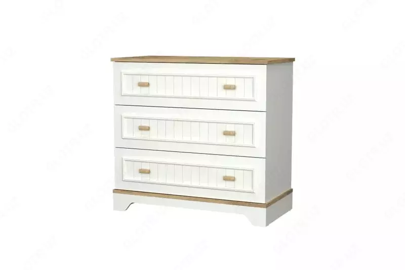 Комбинированный комод Almila "Monte" 91.8 х 45.8 х 86.4 см (Турция) Белый/Дуб