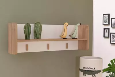 Komod uchun yuqori modul Almila "Monte" 90 x 19,6 x 29,6 sm (Turkiya) Oq/Eman