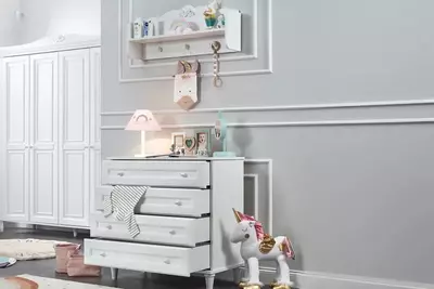 Bolalar uchun mebel to'plami Almila "Lora" (Turkiya) Oq