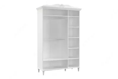 3 eshikli shkaf Almila "Lora" 143,5 x 56,3 x 225 sm (Turkiya) Oq