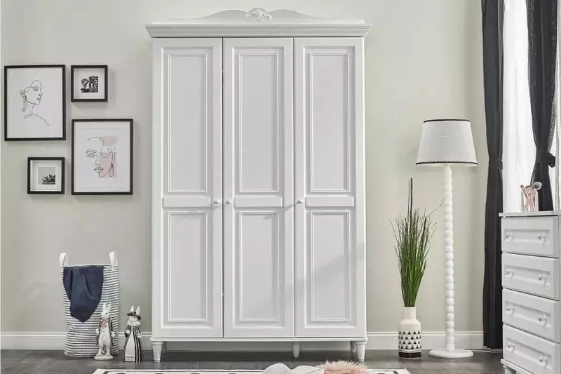 по запросу 3-х дверный шкаф Almila "Lora" 143.5 х 56.3 х 225 см (Турция) Белый