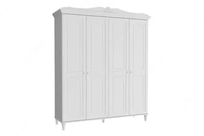 4 eshikli shkaf Almila "Lora" 188,5 x 56,3 x 225 sm (Turkiya) Oq