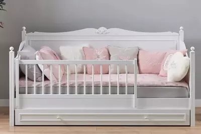 Детская кроватка Almila "Lora Toddler" 90 х 200 см (Турция) Белая