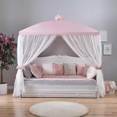 Chivinli to'rni konvertatsiya qilish uchun to'plam Almila "Lora Toddler Divan" 212 x 103 x 209 sm (Turkiya) Oq