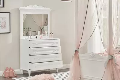 Sandiq Almila "Lora" 91,8 x 62 x 78 sm (Turkiya) Oq