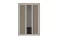 3-х дверный шкаф Almila "Corso" 147.7 х 53 х 216.2 см  (Турция) Бежевый/Белый - по запросу