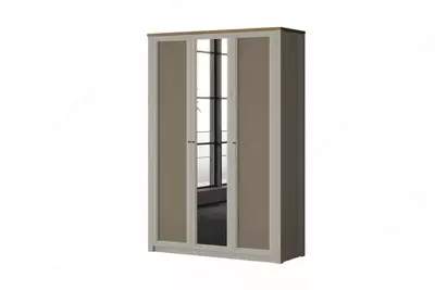 3-х дверный шкаф Almila "Corso" 147.7 х 53 х 216.2 см  (Турция) Бежевый/Белый