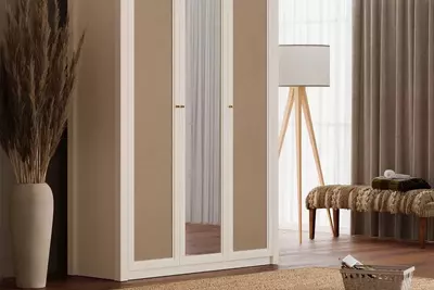 3 eshikli shkaf Almila "Corso" 147,7 x 53 x 216,2 sm (Turkiya) Bej/Oq