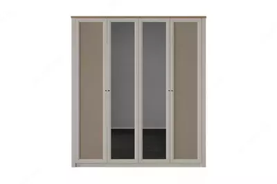 4 eshikli shkaf Almila "Corso" 192,5 x 53 x 216,2 sm (Turkiya) Bej/Oq