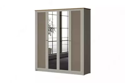 4 eshikli shkaf Almila "Corso" 192,5 x 53 x 216,2 sm (Turkiya) Bej/Oq