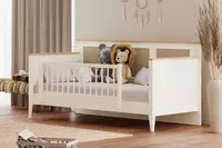 Детская кроватка для малышей Almila "Corso" 90 х 200 см (Турция) Бежевая/Белая Только в розницу