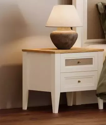 Yotoq stoli Almila "Corso" 56,2 x 48,6 x 54,4 sm (Turkiya) Oq/Bej