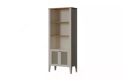 Книжный шкаф Almila "Corso" 73.9 х 36.1 х 180 см (Турция) Белый/Бежевый