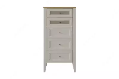 Sandiq (baland) Almila "Corso" 61,2 x 48,6 x 121,2 sm (Turkiya) Oq/Bej