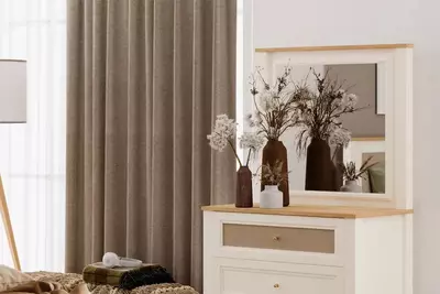 Зеркало для комода Almila "Corso" 89.8 х 6.6 х 78.3 см (Турция) Белое