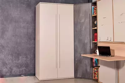 Угловой шкаф Almila "Harmony" 53 х60х 212.5 см (Турция) Черный