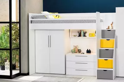 2-х дверный шкаф Almila "Neo Sarı" 98 х 61.5 х 140 см (Турция) желтый