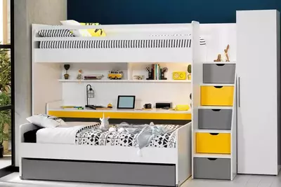 Подростковая кровать Almila "Neo Sarı Karyola" 90 х 190 см (Турция) Белая