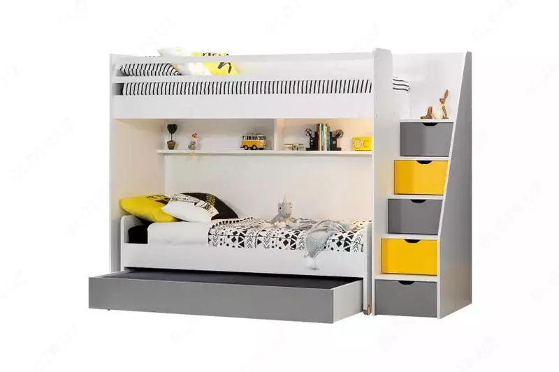 O'smirlar uchun to'shak Almila "Neo Sarı Karyola" 90 x 190 sm (Turkiya) Oq Магазин турецкой детской мебели "ALMILA"