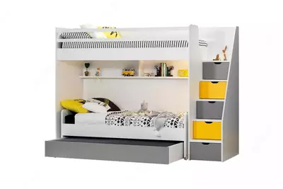 Beshik moduli Almila "Neo Sarı Karyola" 80 x 180 sm (Turkiya) Kulrang