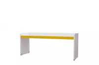 Письменный стол (большой) Almila "Neo Sarı" 204.3 х 60.8 х 86 см (Турция) Белый/Желтый