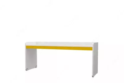 Письменный стол (большой) Almila "Neo Sarı" 204.3 х 60.8 х 86 см (Турция) Белый/Желтый