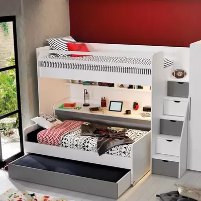 Beshik moduli Almila "Neo Grey Karyola" 80 x 180 sm (Turkiya) Kulrang