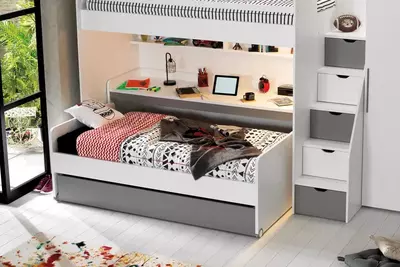 Beshik moduli Almila "Neo Grey Karyola" 80 x 180 sm (Turkiya) Kulrang