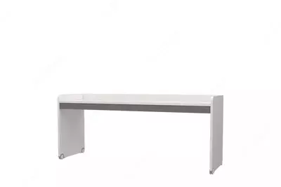 Письменный стол (большой) Almila "Neo Grey" 204.3 х 60.8 х 86 см (Турция) Белый/Серый