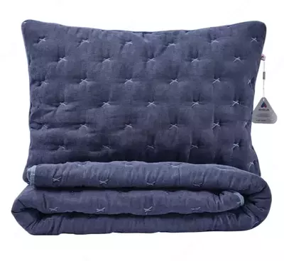 Комплект текстильных изделий Almila Life "Cariby" 210 х 240 см (Турция) Синий