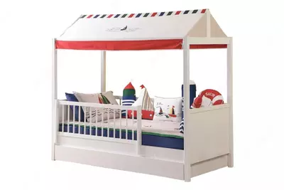 Тент для детской кроватки Almila Life "Sailor Todi" (Турция) Белый/декор
