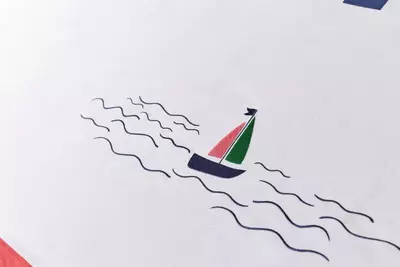 Тент для детской кроватки Almila Life "Sailor Todi" (Турция) Белый/декор